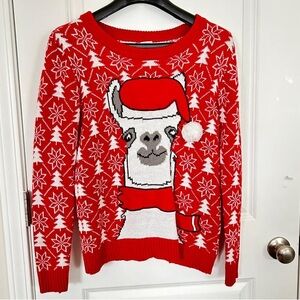 Poof! Red and White Holiday Sweater **see image 4
